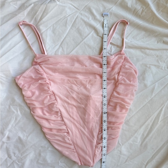 SHEIN Pink Ruffled Corset - Picture 4 of 4